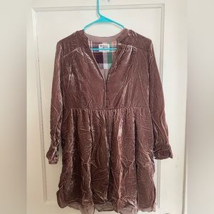 Anthropologie Velvet Dress